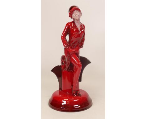 Kevin Francis / Peggy Davies Limited edition figure Clarice Cliff Centenary (overpainted by vendor) 