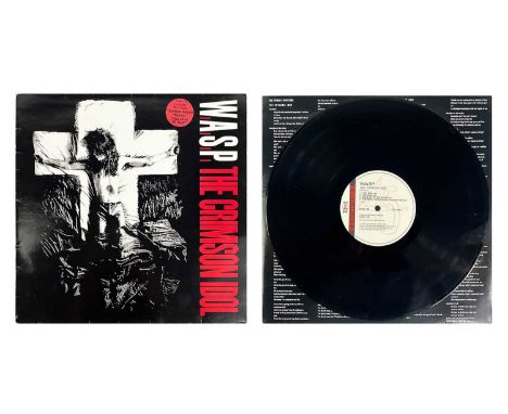 W.A.S.P 12" album and ticket stubs. 'The Crimson Idol', (PCSD 118, 1992), VG/VG+, and two concert tickets from the band's 200
