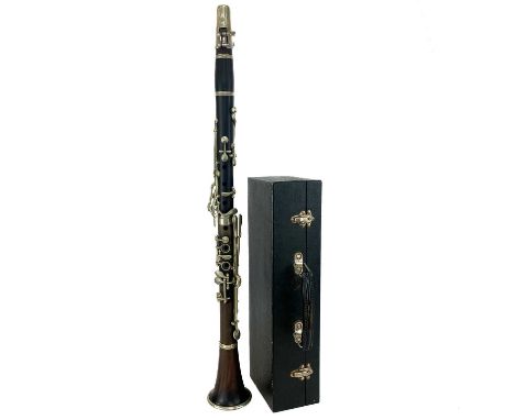 An early 20th century rosewood clarinet. Includes hard case.
 
Esimated in-house shipping for this lot is available to the UK