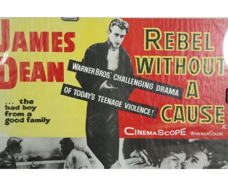 Rebel Without A Cause (1955) Original first release British Quad film poster, starring James Dean, Warner Bros. H.70 W.94cm. 