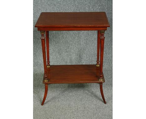 Lamp or occasional table, 19th century walnut. H.77 W.60 D.38cm. 