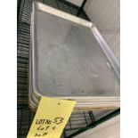 Lot de 9 toles à cuisson 1/2 toles