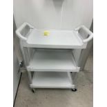 Chariot de service blanc