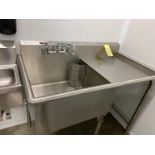 Évier simple ERL avec extension droite 4' x 27 "