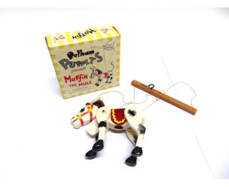 A PELHAM PUPPET MUFFIN THE MULE  in an early, closed box.