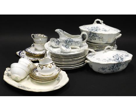 A 20thC Plant Tuscan china part tea service, to include cups, 5cm high, and a further early 20thC Summer pattern part dinner 