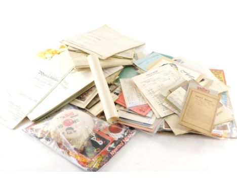 Various ephemera, Official Organ of the BP Girl Guide home notes magazine, various other child's comics, The Beano 1951, numb
