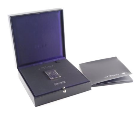 A ST Dupont of Paris diamonds limited edition lighter, cased. 