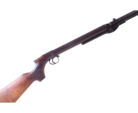 BSA .22 Air Rifle, serial number 51791 with 19 inch barrel, and side catch cocking lever.No licence required to buy this item