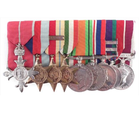 Lieutenant Colonel R.A. Bowman M.B.E. 16/5 Lancers medals and related items, to include Order of British Empire Military 2nd 