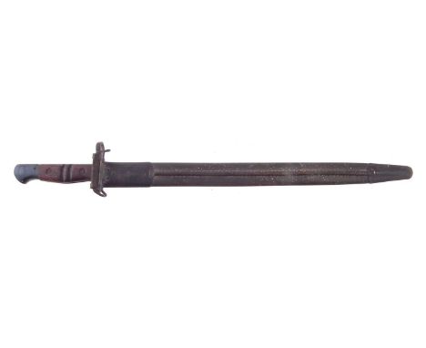 WW1 P17 Remington bayonet, dated 1917, with scabbard dated 1918.58cm