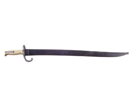 Chassepot M1886 bayonet and scabbard.71cm long.