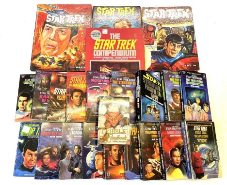 Mixed lot of vintage Star Trek books to include: - 18 paperback novels, by various authors, - Star Trek Annuals 1974, 1976, 1