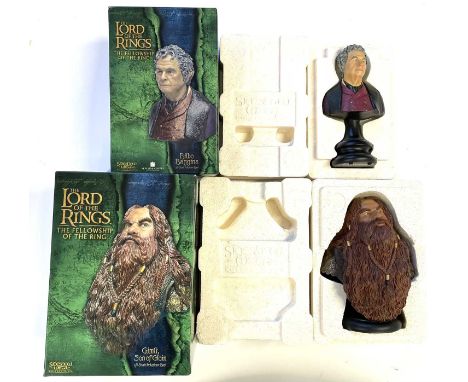 Sideshow Weta Lord of the Rings 1/4 scale busts, to include: - Gimli, son of Gloin - Bilbo Baggins