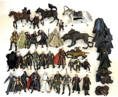 Large quantity of loose Lord of the Rings collectible figures by Marvel Entertainment Inc.To include: - Gandalf the Grey / Wh