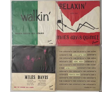 MILES DAVIS - ESQUIRE LP PACK. A superb pack of 4 LPs by Miles Davis, all original Esquire pressings. Titles include Relaxin'