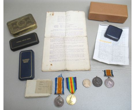 PAIR OF WORLD WAR I MEDALS AWARDED TO 13406 F. SGT. F.E. SHAYLER, RAF, COMPRISING THE WAR MEDAL AND VICTORY MEDAL IN ORIGINAL