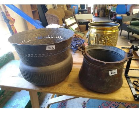 Ethnic theme planter: and similar pail 