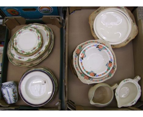 A mixed collection of ceramic items. 