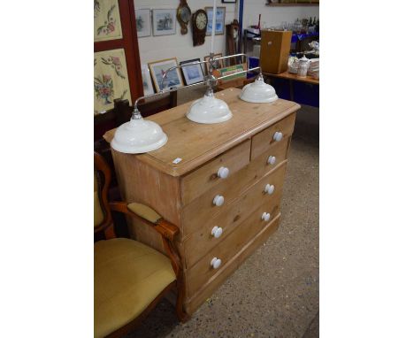 Large chest of drawers with white ceramic handles