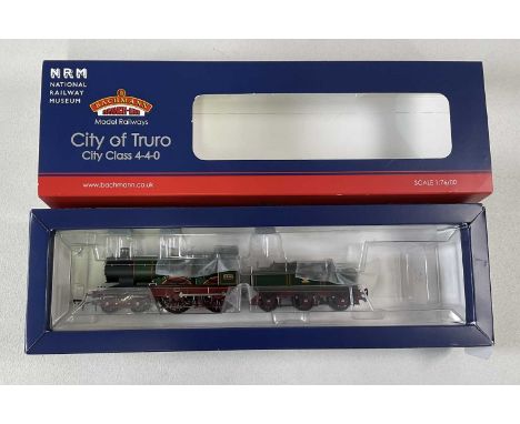 BACHMANN; a 'City of Truro', City Class 4-4-0, Branch Line Model Railways, locomotive with tender, boxed