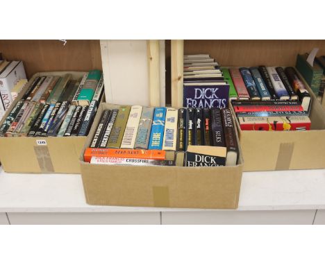 Francis, Dick - The Works, an almost complete set, with dust jackets, a number signed, consisting:- Sport of Queens, an autob