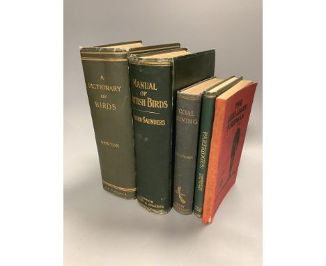 Saunders, Howard – An Illustrated Manual of British Birds, 2nd edition, revised and enlarged, wood-engraved illus.,original g