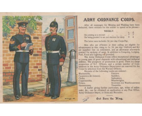 A collection of 23 postcards of military interest, the majority published by Gale &amp; Polden and from the History and Tradi