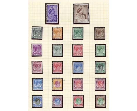 A collection of British Asia stamps in thirteen albums mint and used with Aden, Gulf states, Hong Kong 1903 $2 mint, India fr
