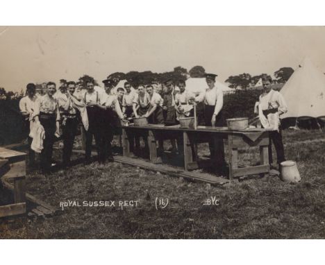 An album containing approximately 191 postcards of Hassocks and its Sussex environs, including photographic postcards titled 