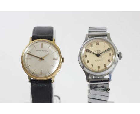 Smiths Empire, a stainless steel manual wind gentleman's wristwatch, 32mm and a Smiths Astral wristwatch, spares or repair (2