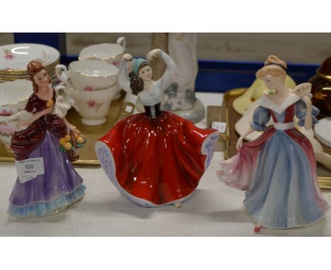 2 ROYAL DOULTON FIGURINE ORNAMENTS &amp; GOEBEL FIGURINE ORNAMENT     