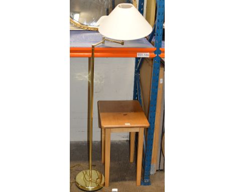 MODERN FLOOR LAMP &amp; MODERN OCCASIONAL TABLE     