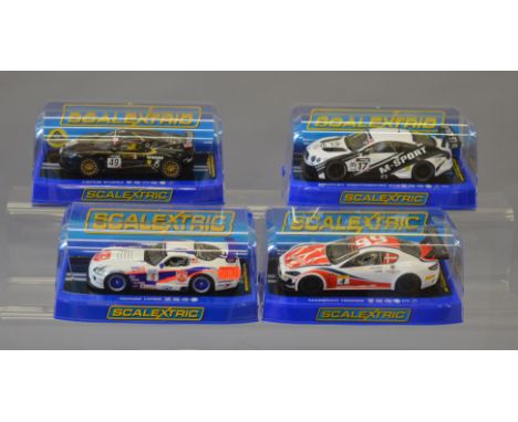 4 Scalextric cars: C3572; C3595; C3387; C2907, all cased.