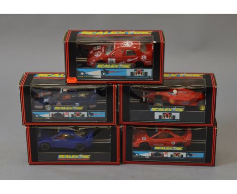 5 Scalextric cars: C197; C589; CC2011; C412; C2207
