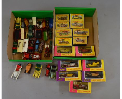 15 Vintage boxed Matchbox Models of Yesteryear models together with a quantity of unboxed examples