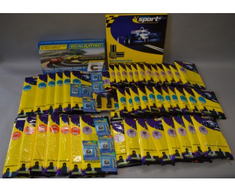 Quantity of Scalextric Digital accessories including Easyfit Plugs, track, etc