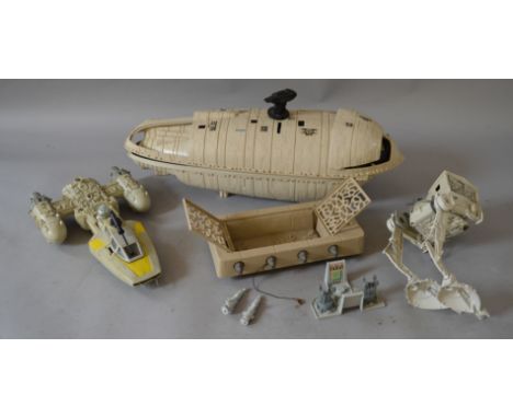 Kenner Star Wars: Rebel Transport; Y-wing; Jabba base; AT-ST.
