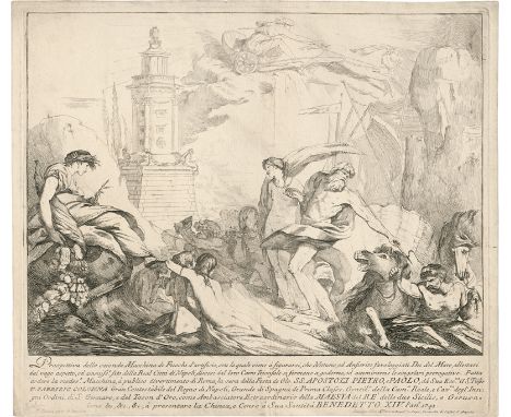   Hutin, François: Neptun und Amphitrite  Neptun und Amphitrite (Prospettiva della seconda Macchina de Fuochi d'artificio [..