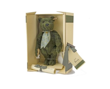 A Steiff limited edition for Harrods Centenary Bear, 1629 of 2000, In original box with certificate, 1995