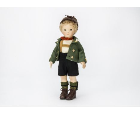 An R John Wright limited edition Steiff Kinder Lukas,  114 of 500, in original box with certificate, 2007