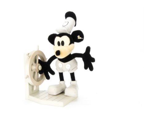 A Steiff limited edition Disney Showcase Steamboat WIllie, 4282 of 10000, in original box with tag certificate, 1999 (slight 