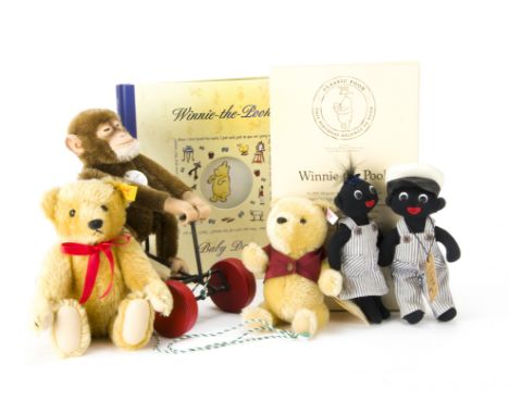 A Steiff limited edition Winnie the Pooh, 1746 limited to the year 2001, in original box; Steiff - limited edition Record Pet