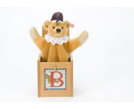 A Steiff limited edition Teddy Bear Jack in the Box, 1640 of 3000, in original window box with certificate, 2003