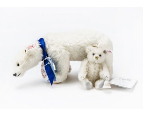 A Steiff limited edition Polar the Titanic Bear, 2661 of 5000 with tag certificate, 1998; and a Lladro Ornament Bear with 200