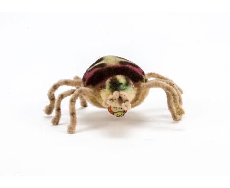 A post-war Steiff small Spidy Spider,  With pipe cleaner legs and chest tag, 1960-61 —4¼in. (11cm.) long 