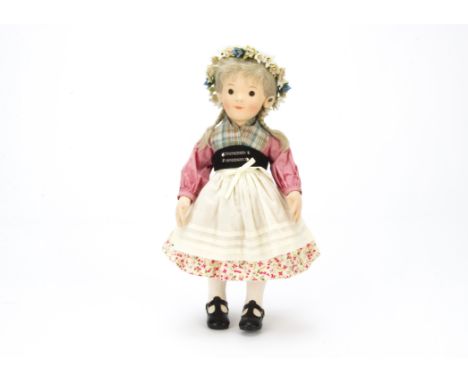 An R John Wright limited edition Steiff Kinder Katharina,  23 of 500, in original box with certificate, 2008