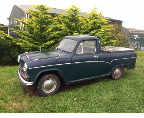 EXTRA LOT:  A 1964 Austin A60 pickup, registration number XFX 89B, chassis number A/HK6/195536, engine number 16AG-N-L-4731, 