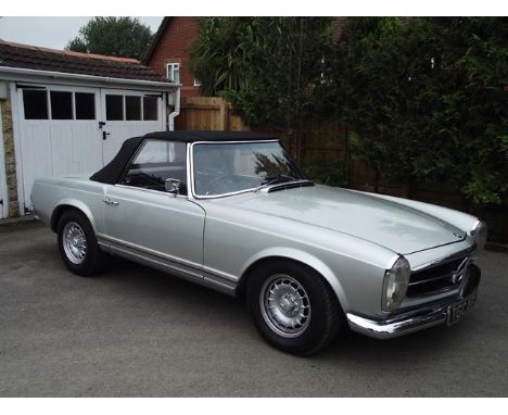 A 1964/1967 registered Mercedes-Benz 230 SL Pagoda, registration number TGC 157E, chassis number 113042220009990, silver. Unv