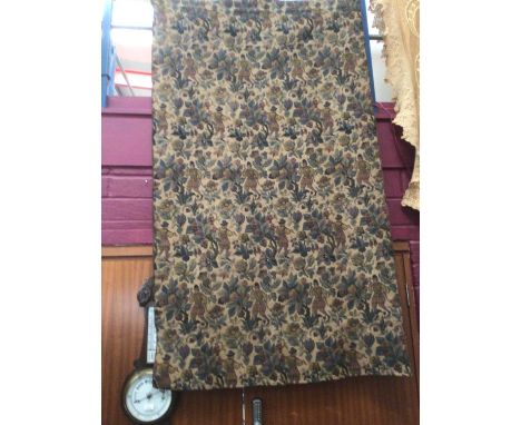 Early 20th century jacquard woven tapestry curtain. 